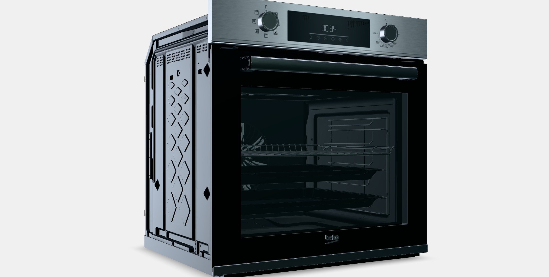 BEKO Beyond BBIM12300X Low-poly 3D model_9