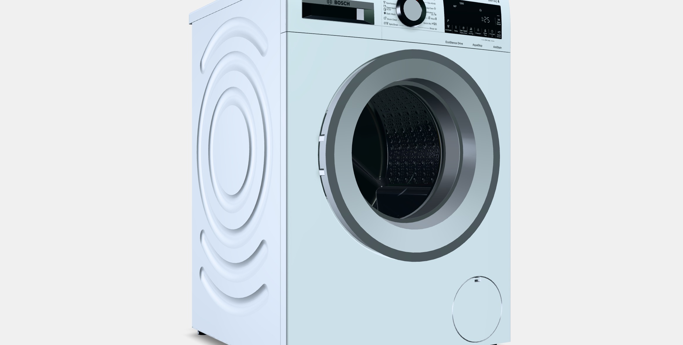 BOSCH WGG24201BY 6 Series Low-poly 3D model_9