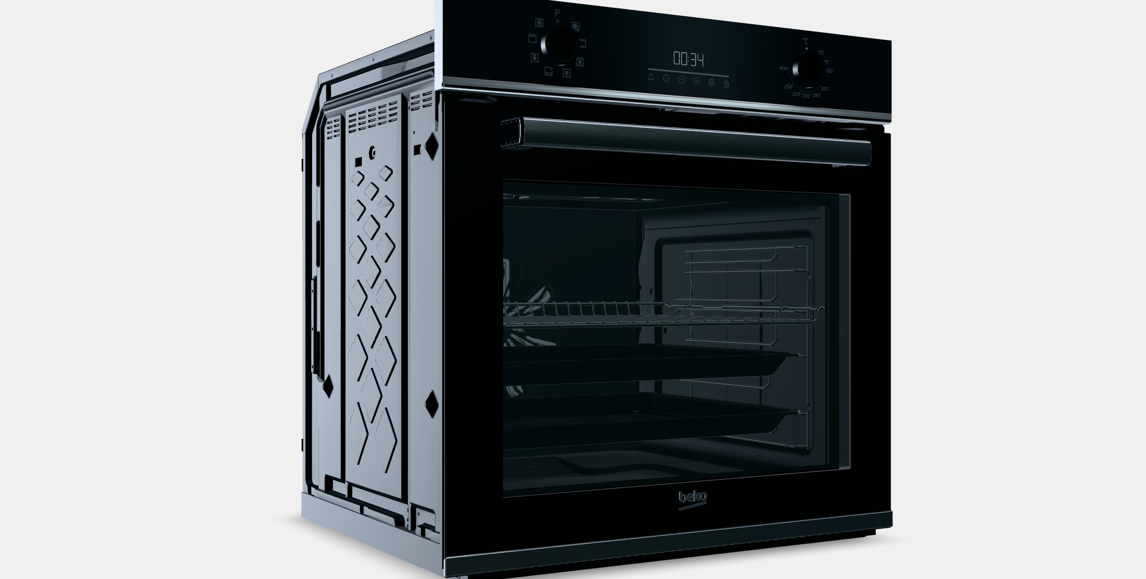 BEKO BBIM13300X Low-poly 3D model_10