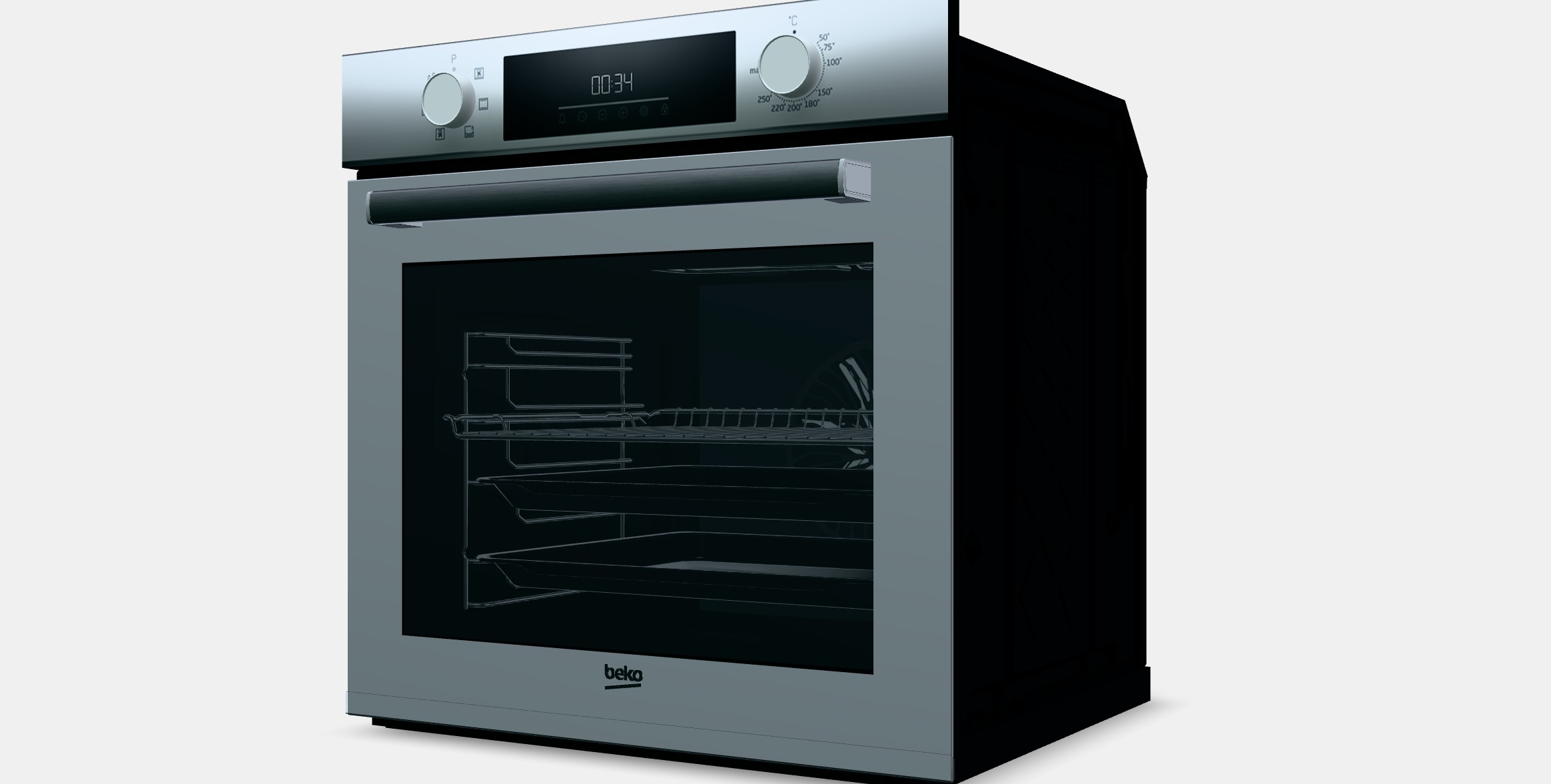 BEKO Beyond BBIE18300W Low-poly 3D model_13