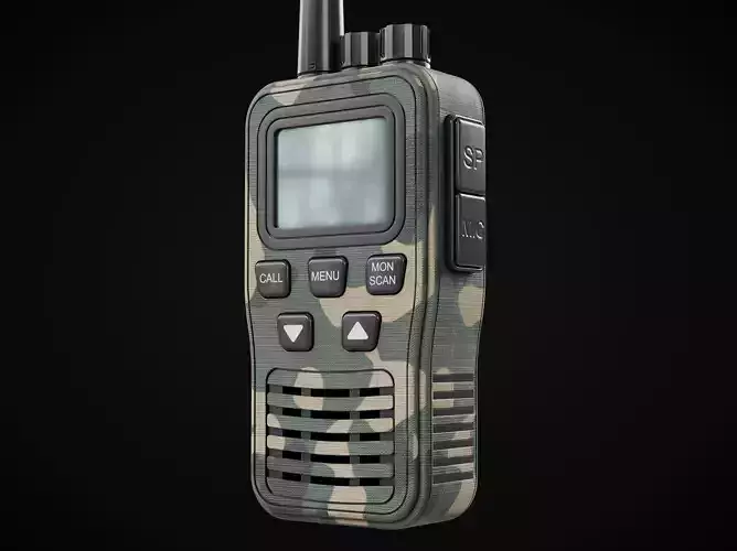 Walkie Talkie Professional Low-poly 3D model