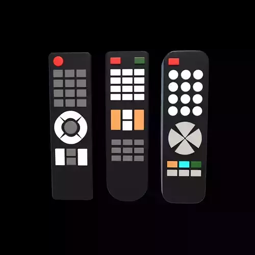 Tv remote control 3D model
