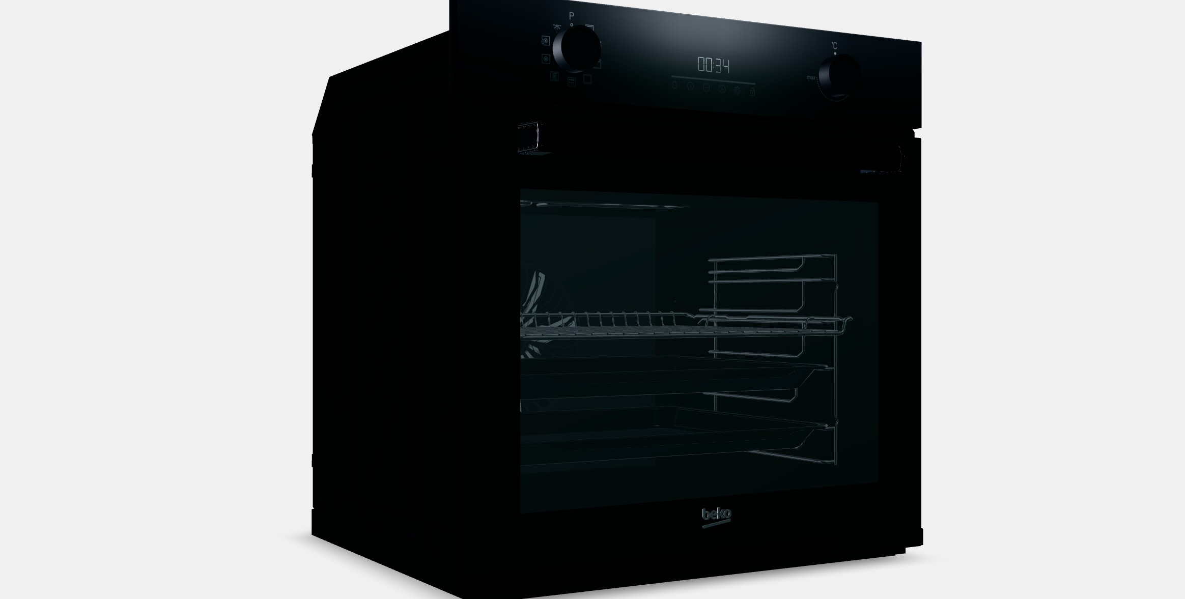 BEKO Beyond BBIM17300BPS Low-poly 3D model_9