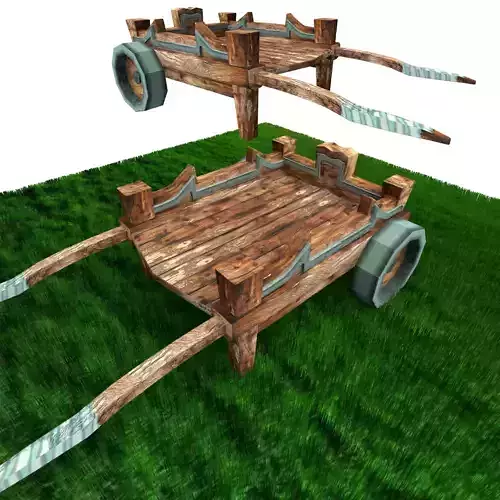 Ancient Indian Wooden Cart