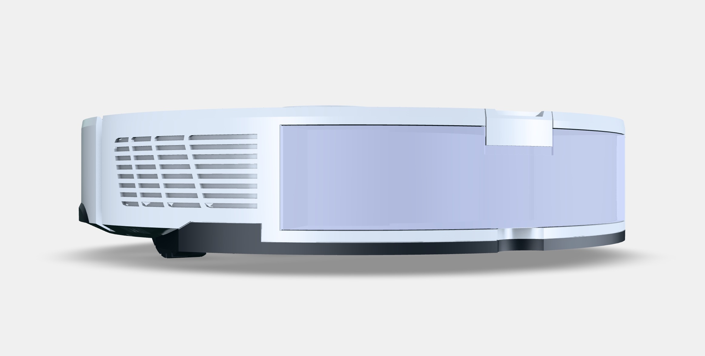 Roborock S8 white Low-poly 3D model_2