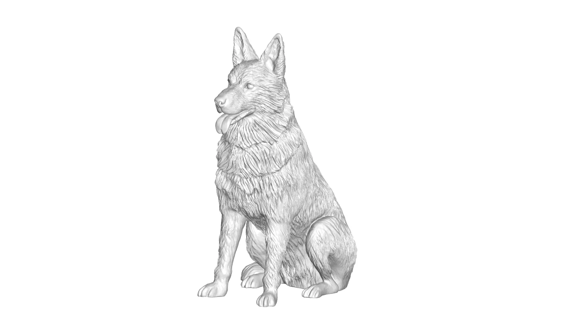 German Shepherd Dog 3D model_0