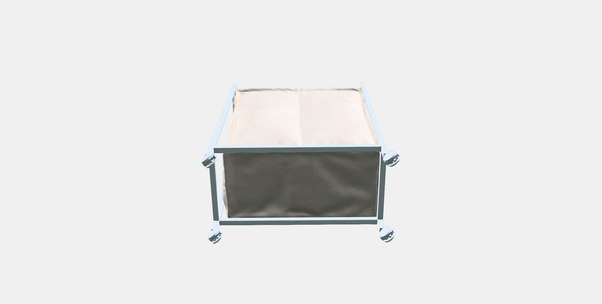 ENHET Laundry bag with castors Low-poly 3D model_5
