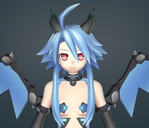 white heart 3D model