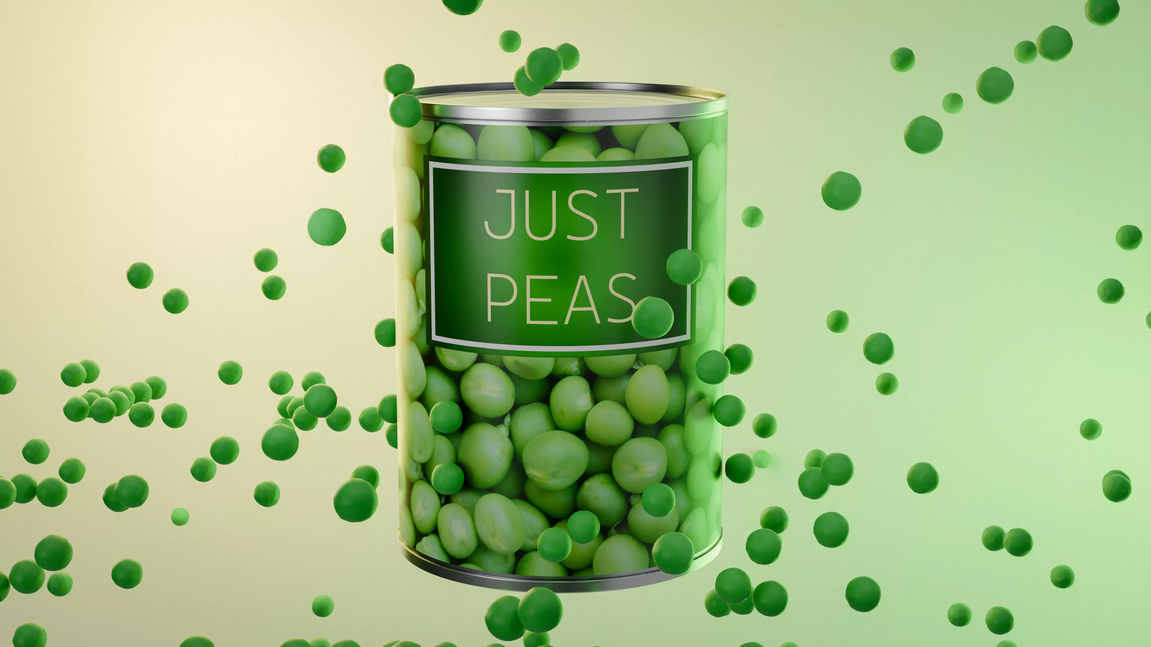 Can Of Peas 4k adverisment HQ Textures Vegetables Free 3D model