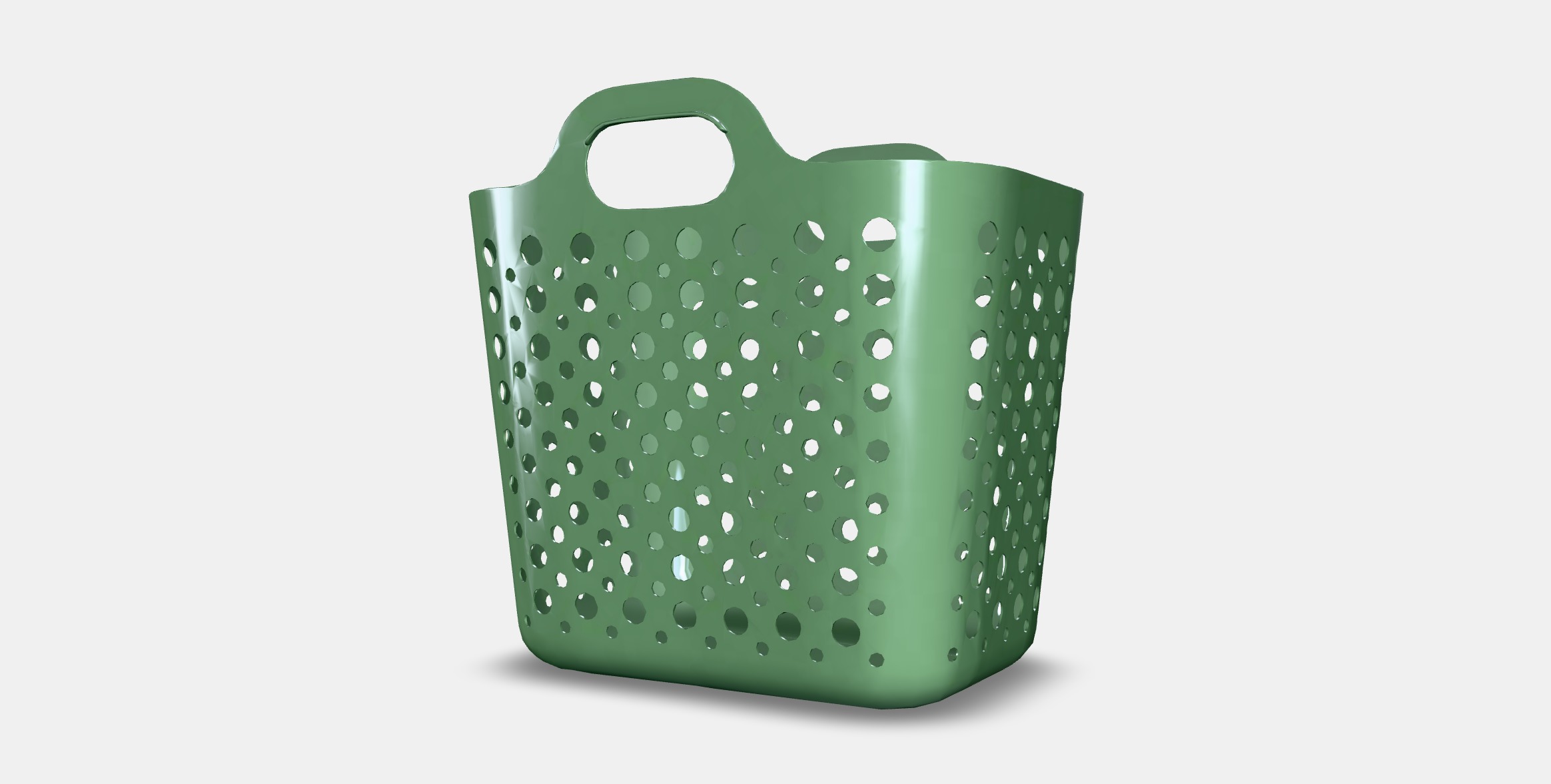 SLIBB Flexible laundry basket Low-poly 3D model_3