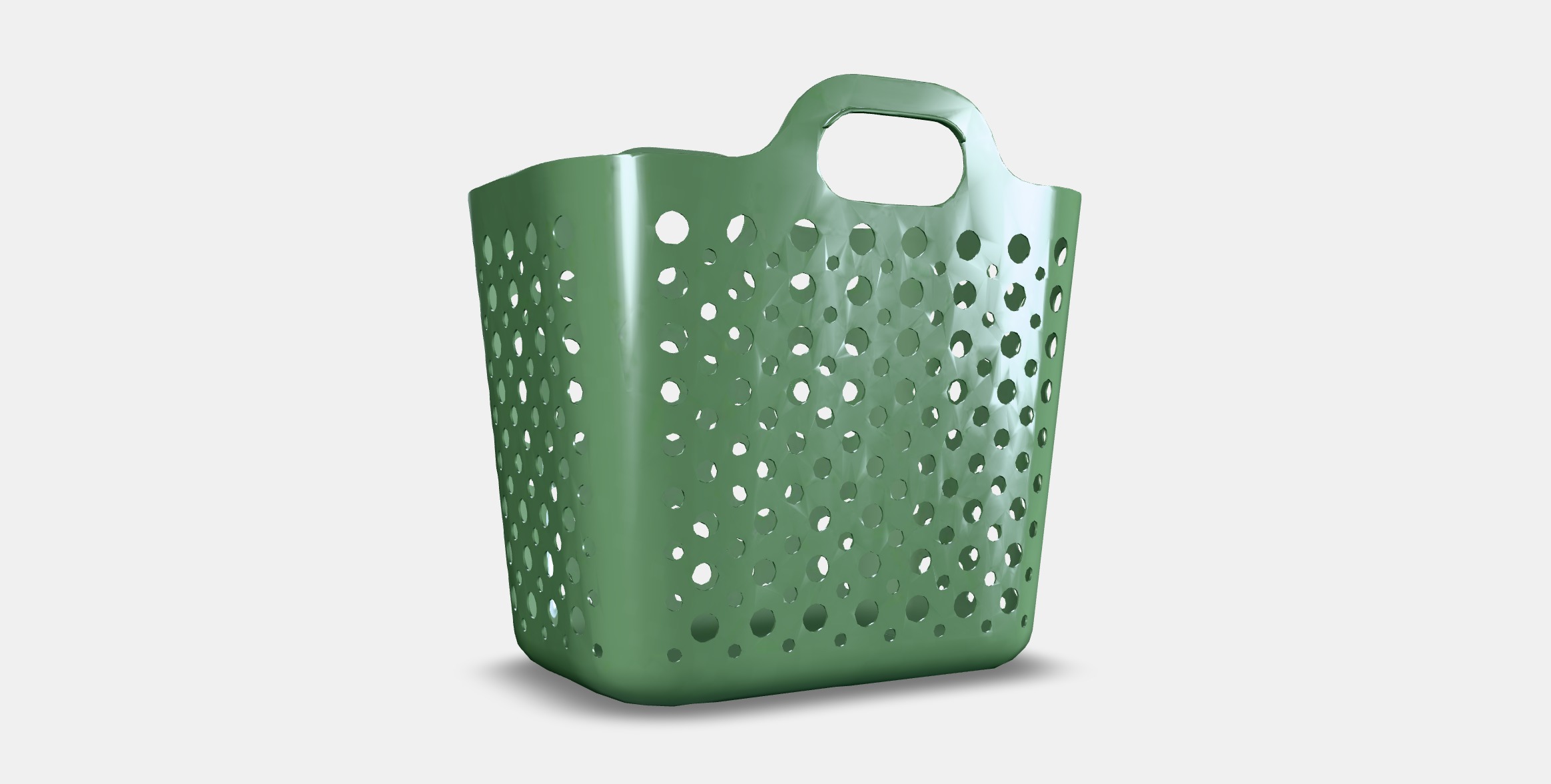 SLIBB Flexible laundry basket Low-poly 3D model_16