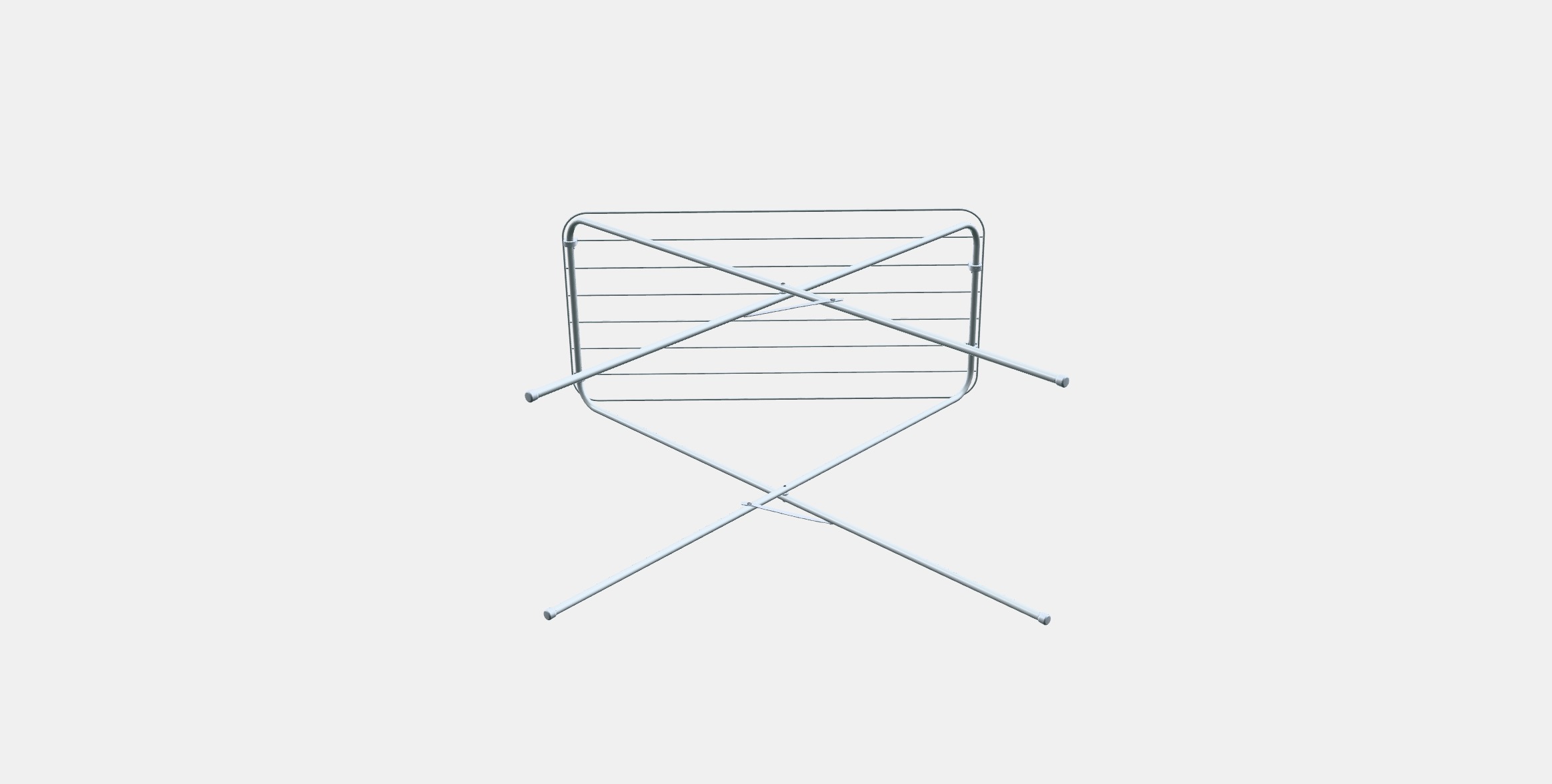 JALL Drying rack in-outdoor Low-poly 3D model_7