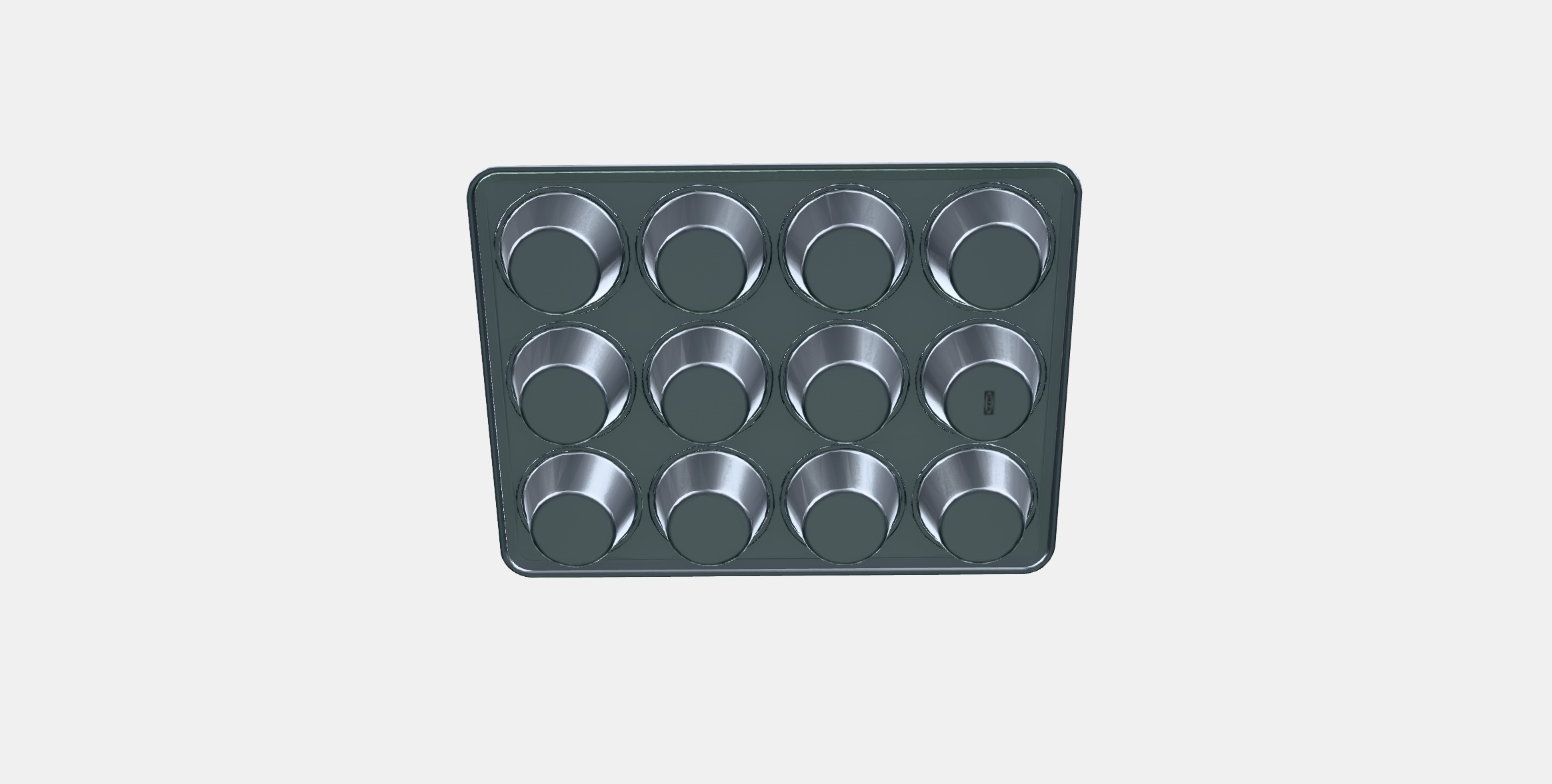 VARDAGEN Muffin tin Low-poly 3D model_10