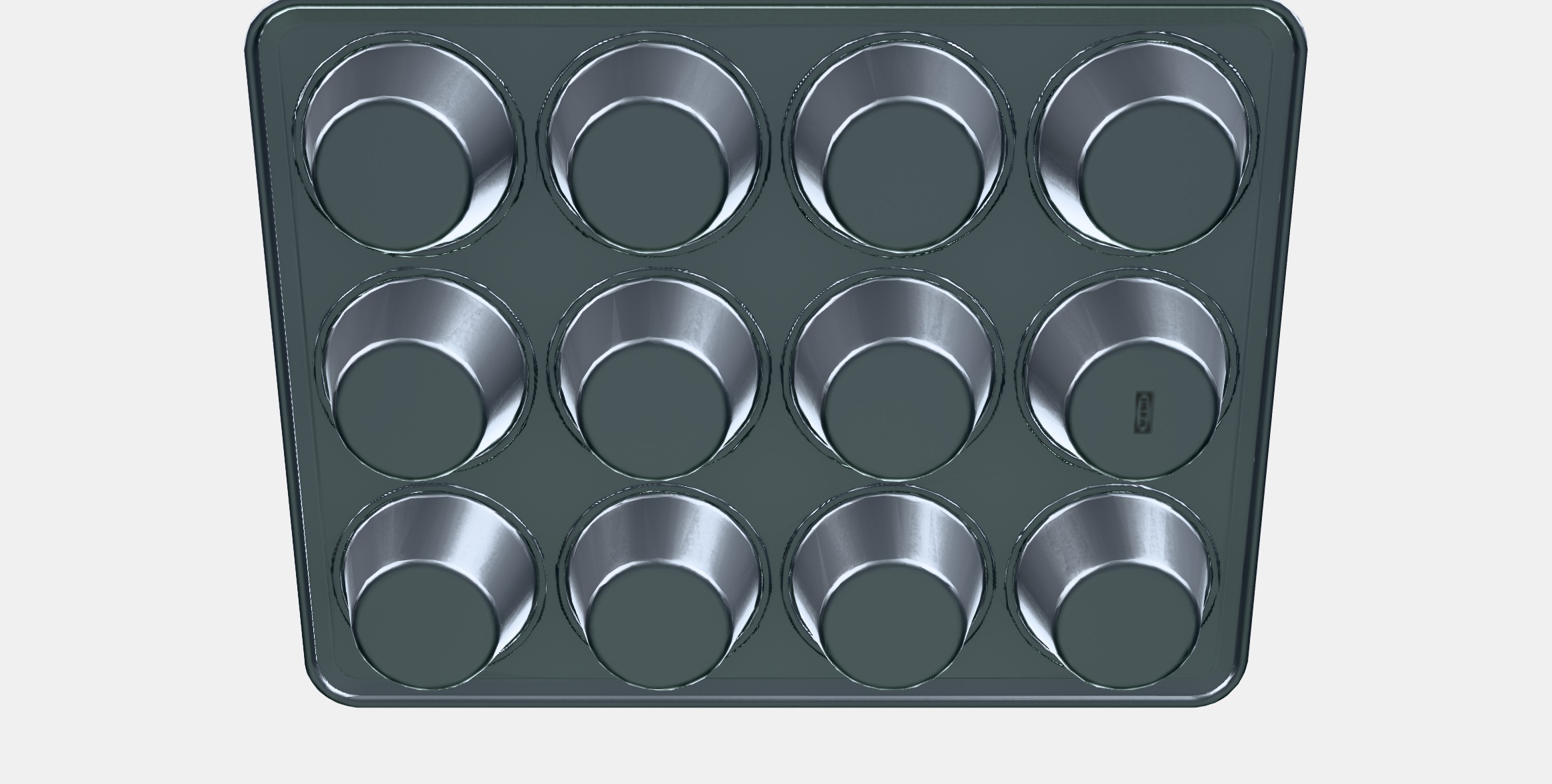 VARDAGEN Muffin tin Low-poly 3D model_8