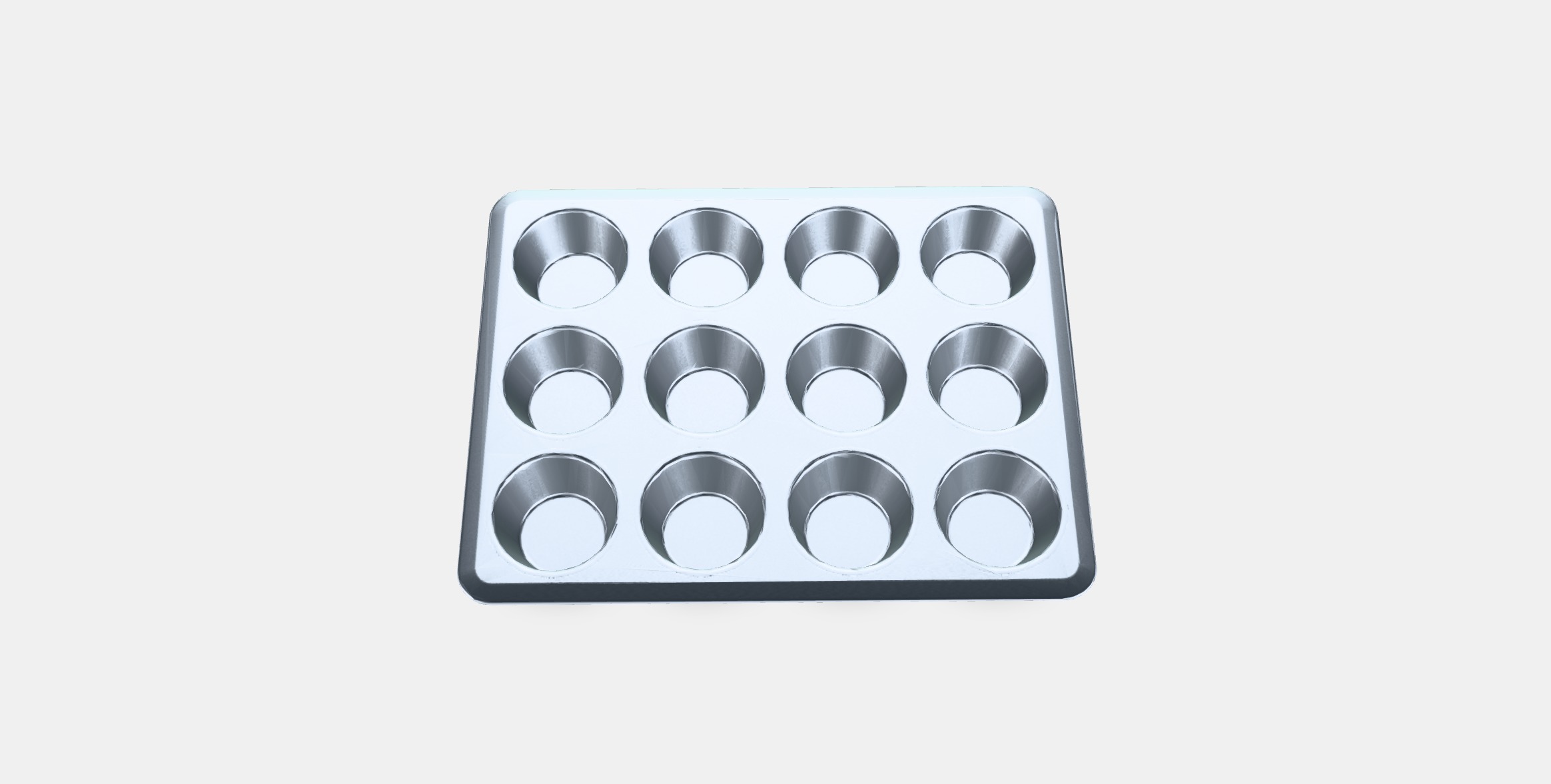 VARDAGEN Muffin tin Low-poly 3D model_4