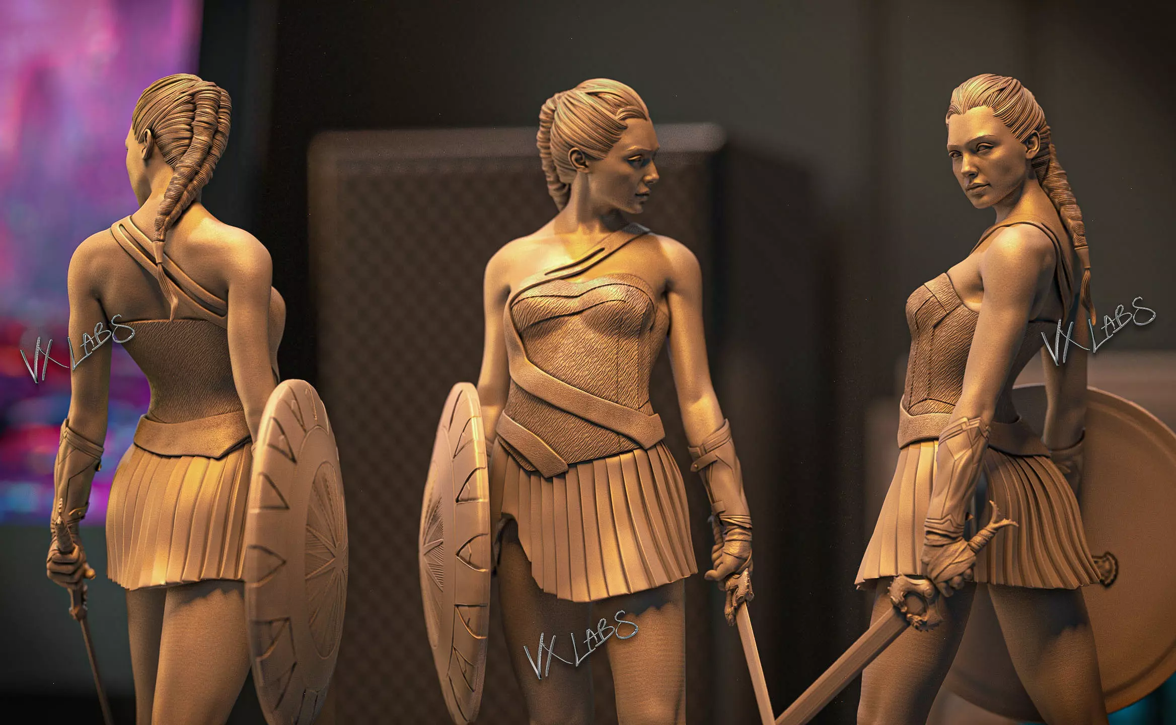 Warrior of Themyscira 3D print model_0