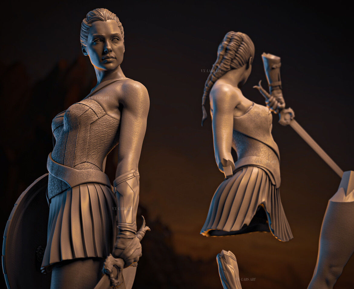 Warrior of Themyscira 3D print model_4