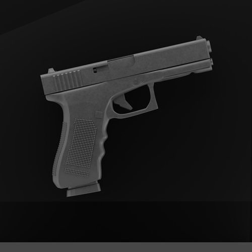 GLOCK MODEL 17  Low-poly 3D model