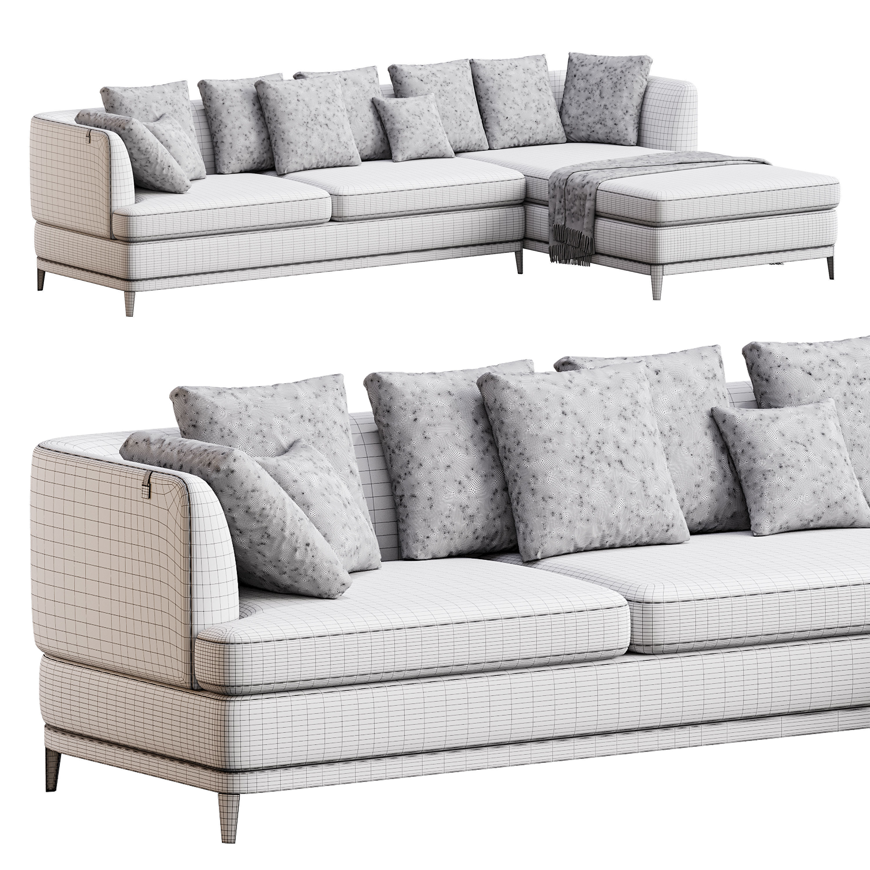 Corner sofa F205 by Delavega 3D model_13