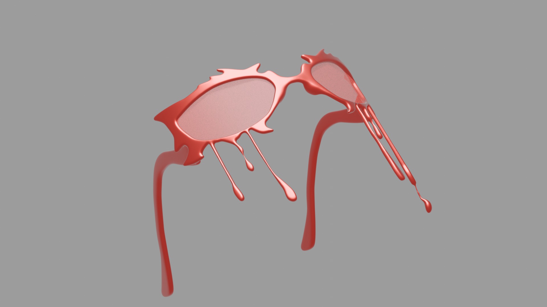 Blood Cool Glasses 3D print model_4
