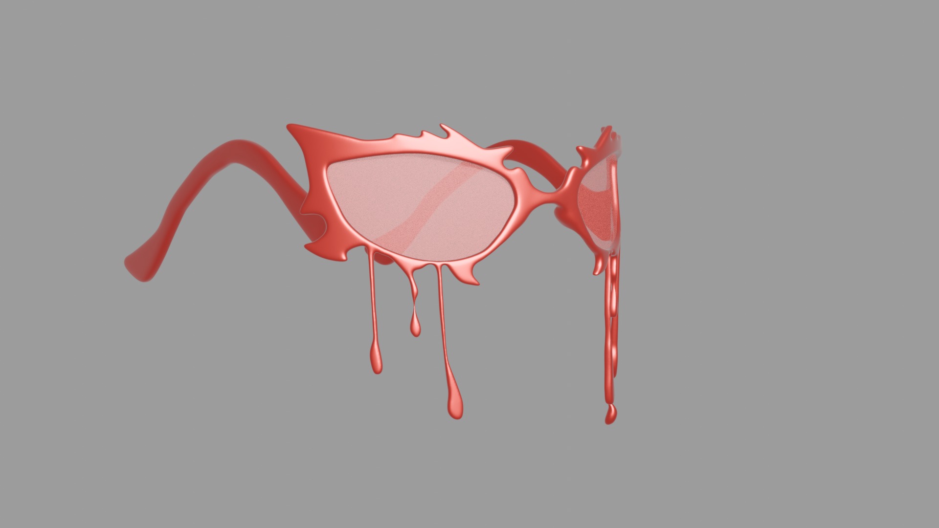 Blood Cool Glasses 3D print model_2