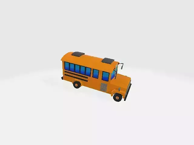 Stylized Bus 3D Model
