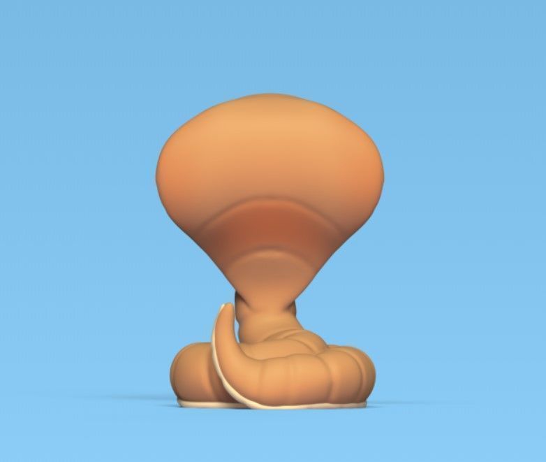 Cartoon Naja Snake 3D print model_4
