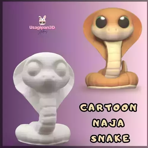 Cartoon Naja Snake