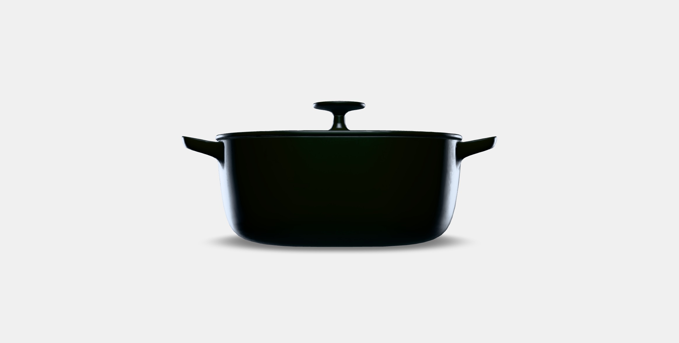 VARDAGEN Casserole with lid Low-poly 3D model_10