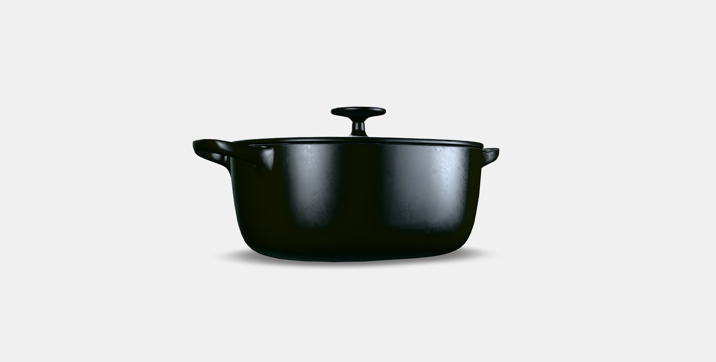 VARDAGEN Casserole with lid Low-poly 3D model_16