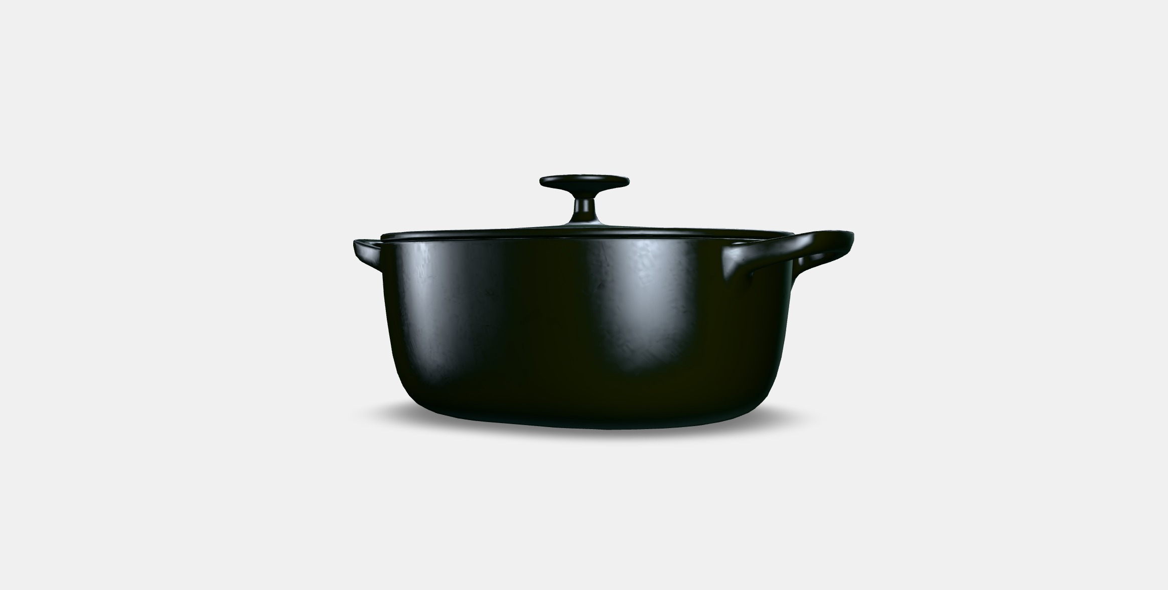 VARDAGEN Casserole with lid Low-poly 3D model_5