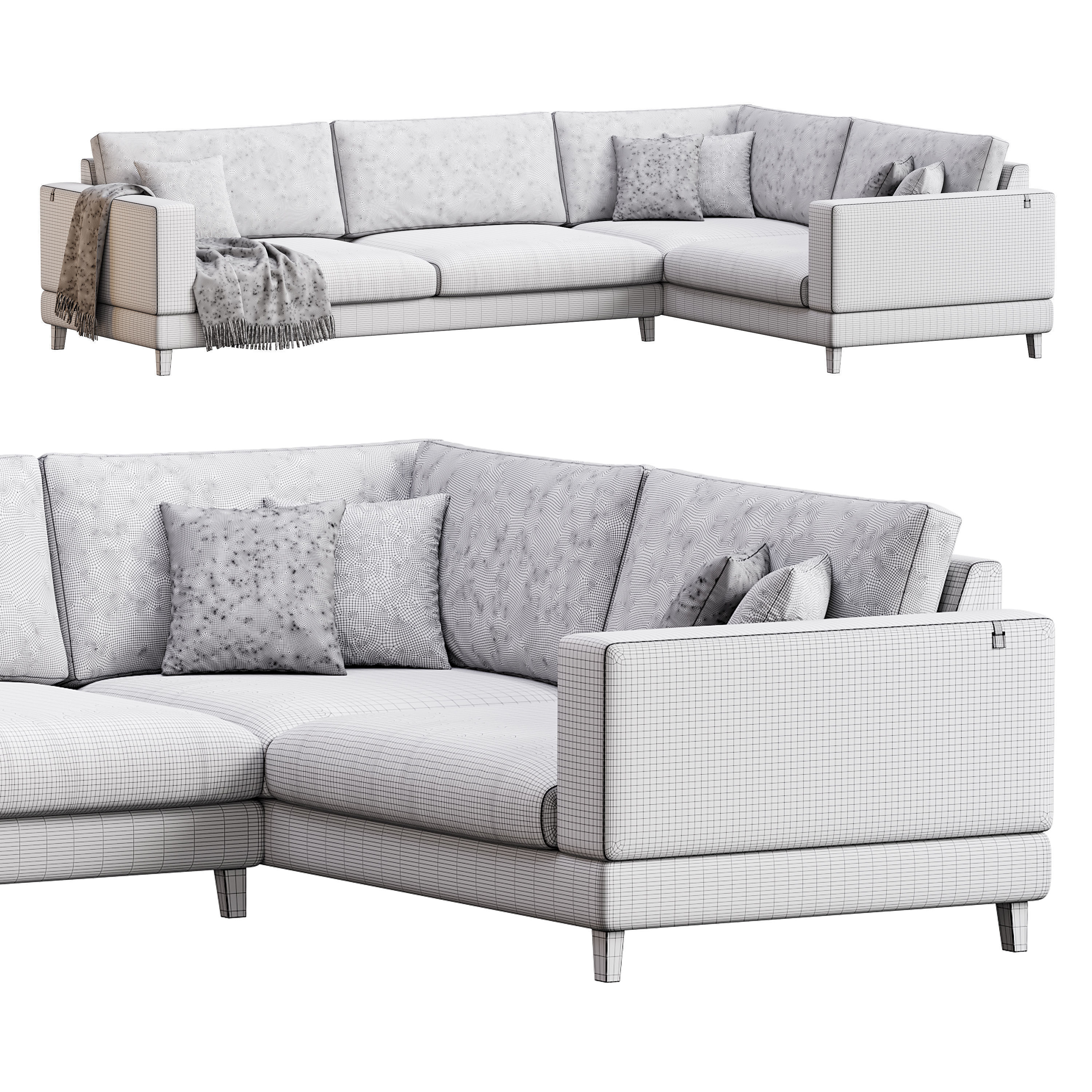 Corner sofa FP111 by Delavega 3D model_13