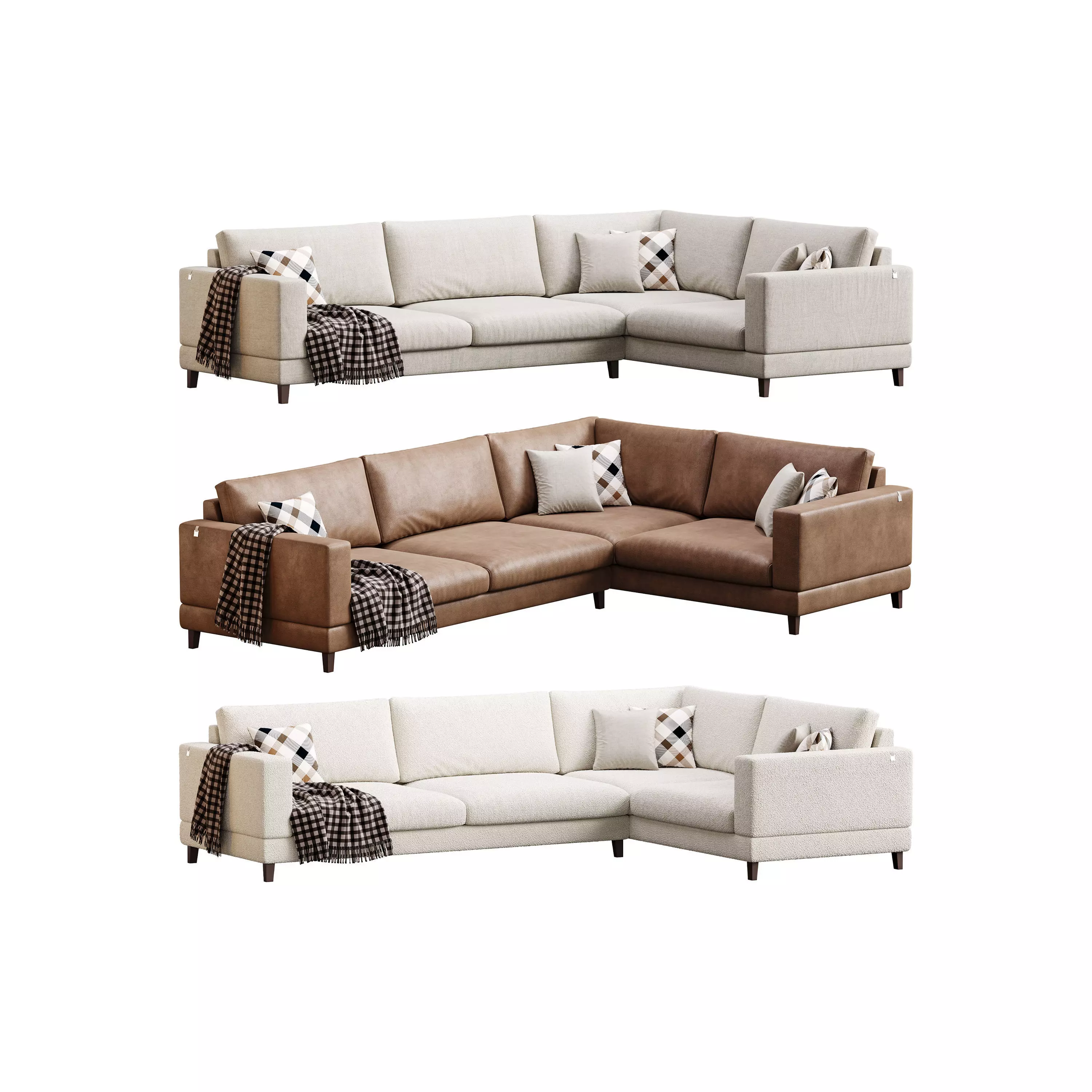 Corner sofa FP111 by Delavega 3D model_0