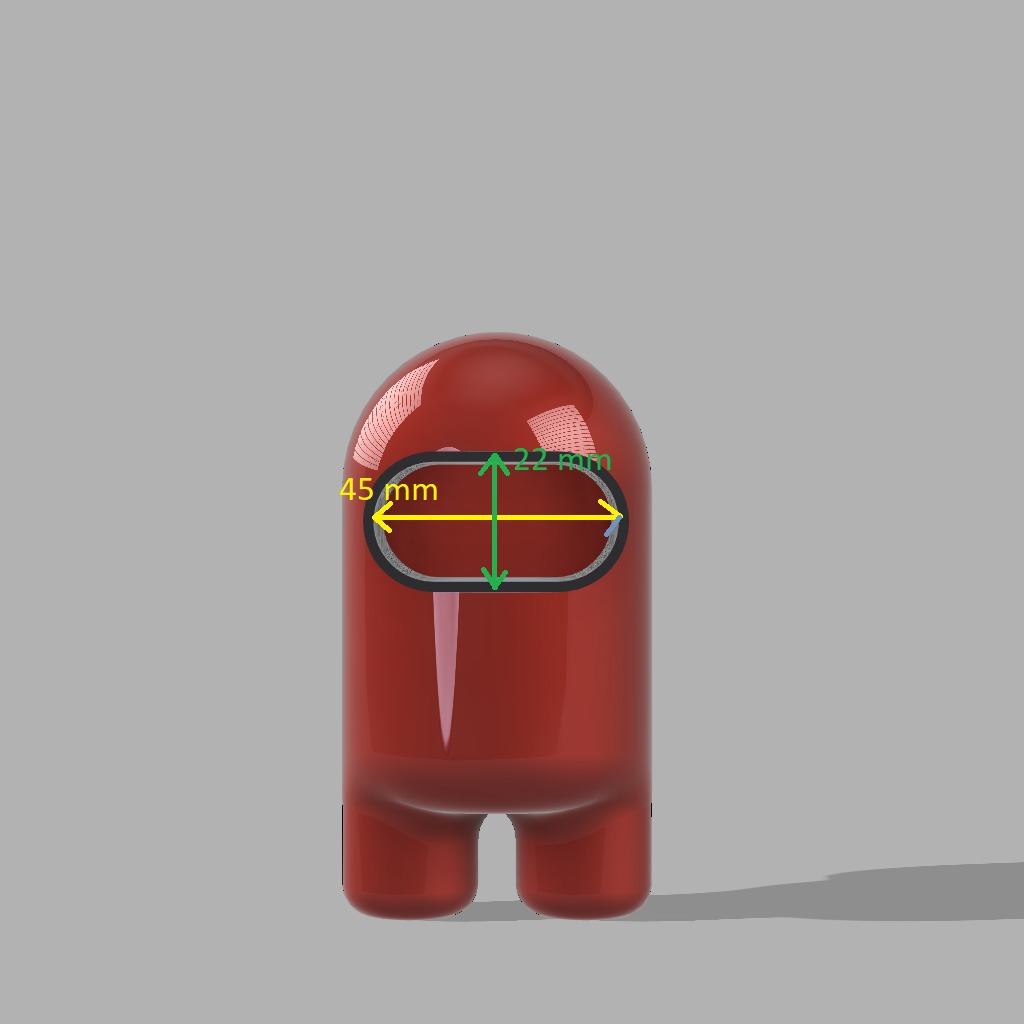 Among Us AirPods Holder 3D print model_6