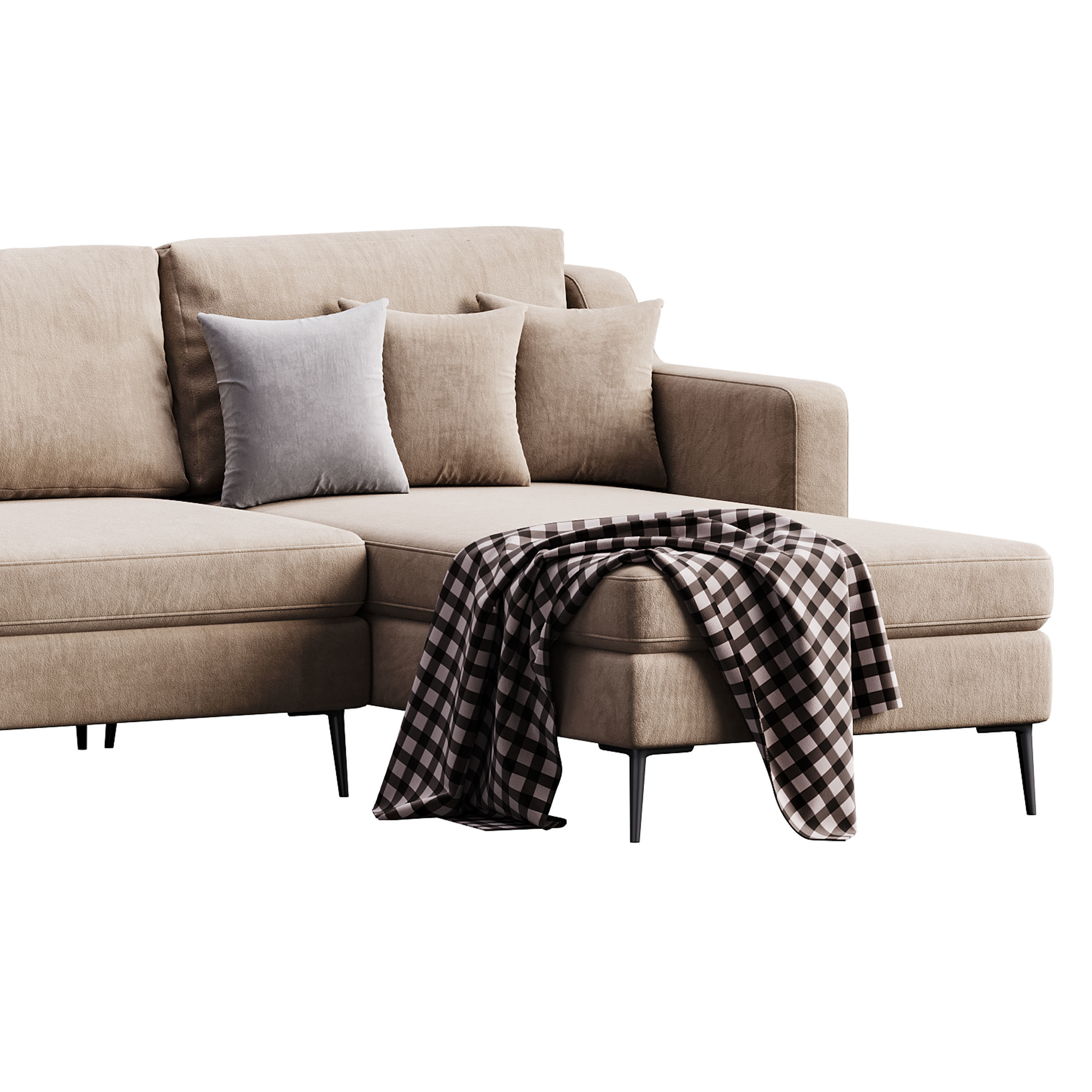 Corner sofa Halle L by Delavega 3D model_9