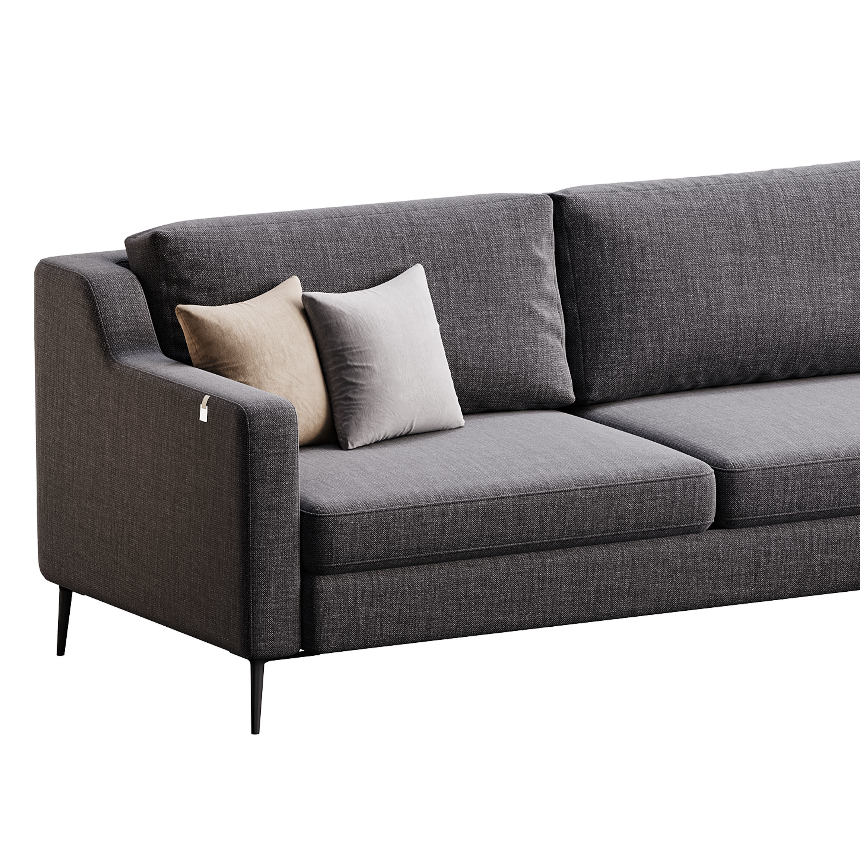 Corner sofa Halle L by Delavega 3D model_10