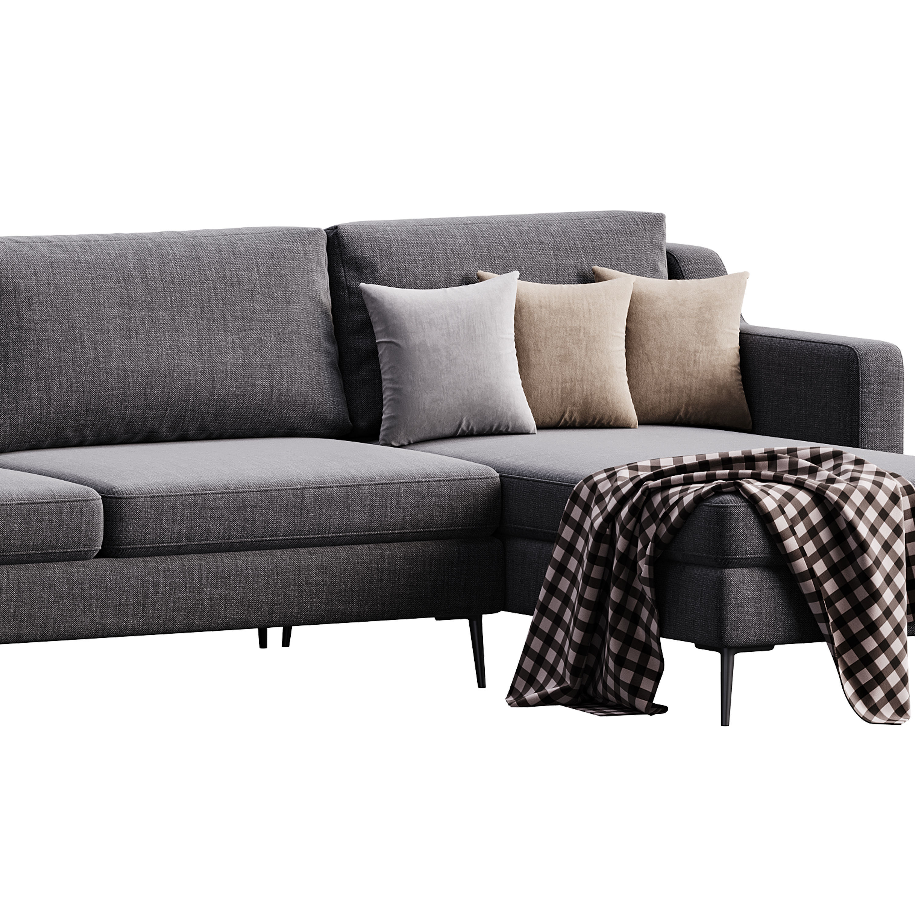 Corner sofa Halle L by Delavega 3D model_5