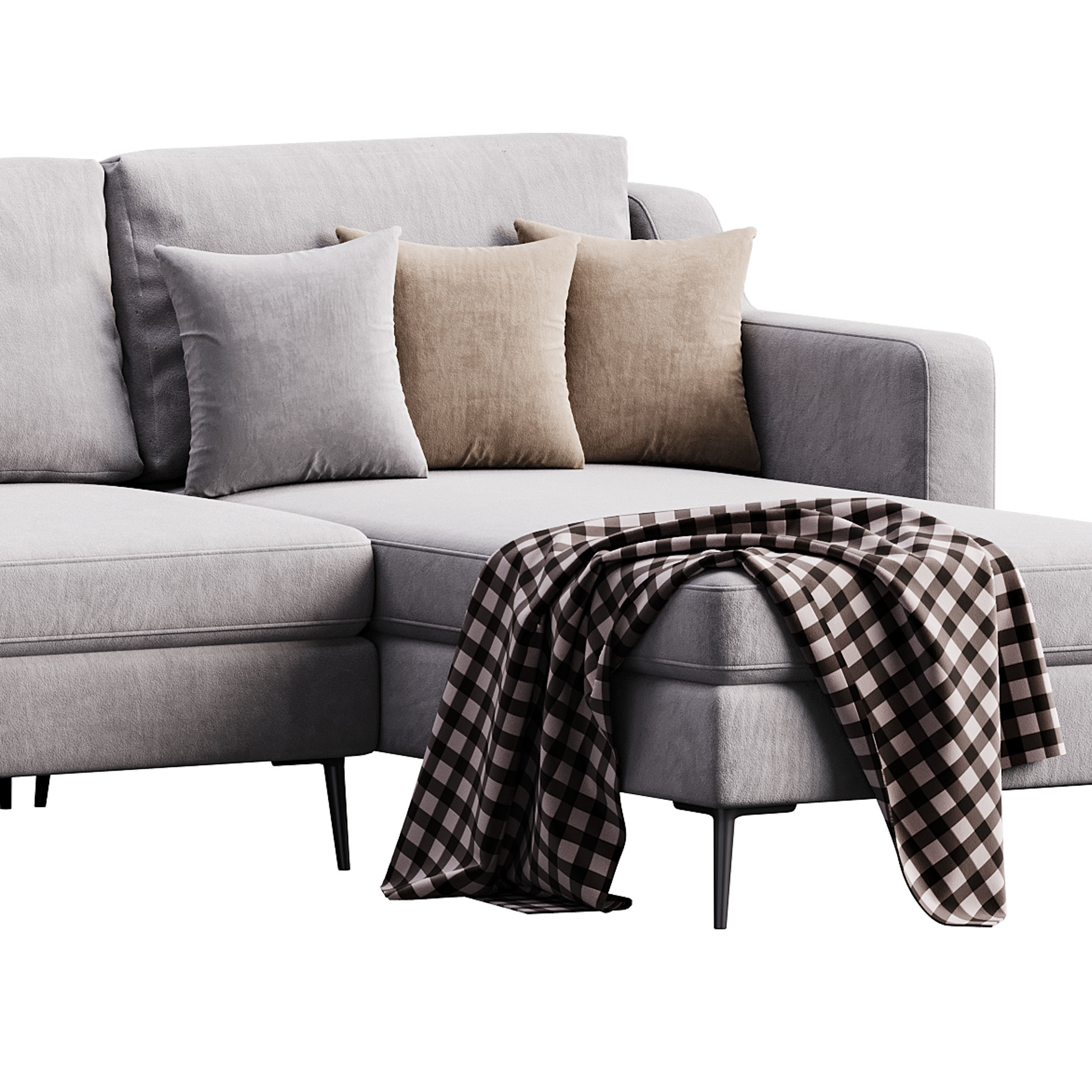 Corner sofa Halle L by Delavega 3D model_7