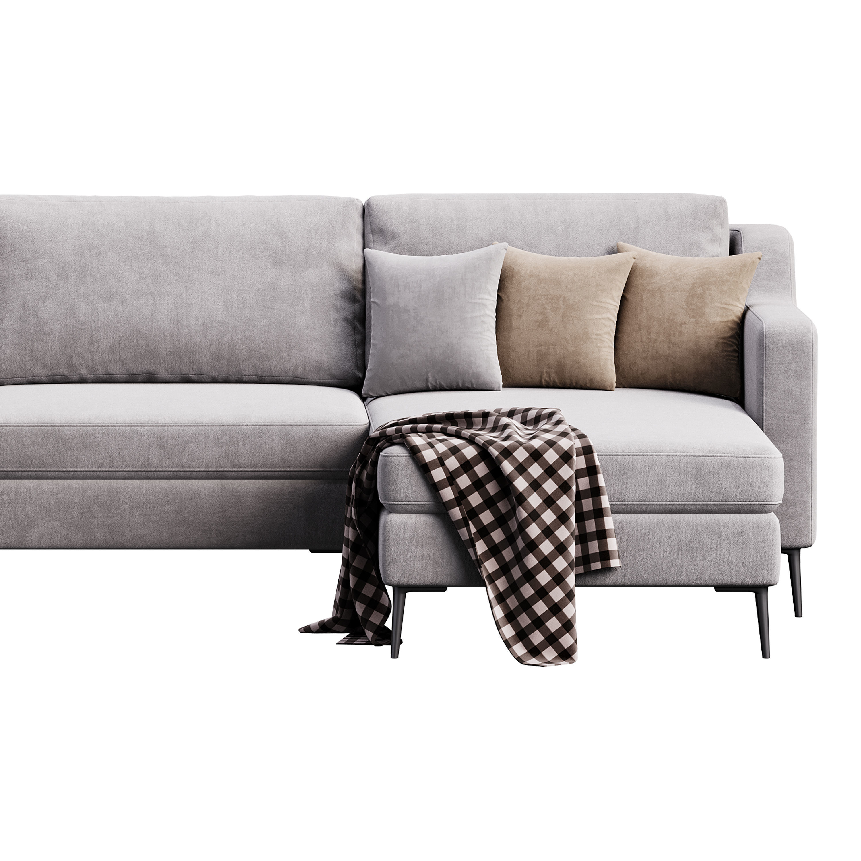 Corner sofa Halle L by Delavega 3D model_4