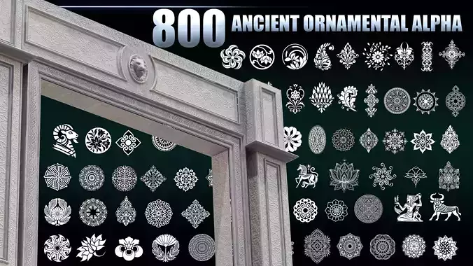 800 ANCIENT ORNAMENTAL ALPHA MEGA PACK