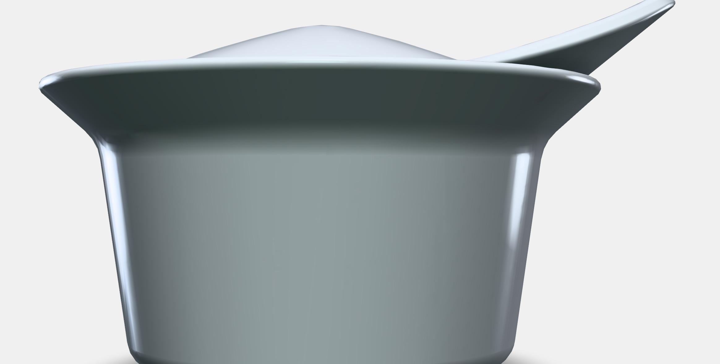 FARGKLAR Oven-serving dish with lid Low-poly 3D model_11