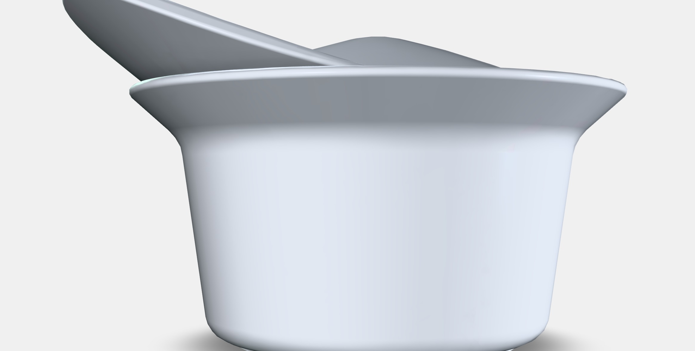 FARGKLAR Oven-serving dish with lid Low-poly 3D model_2