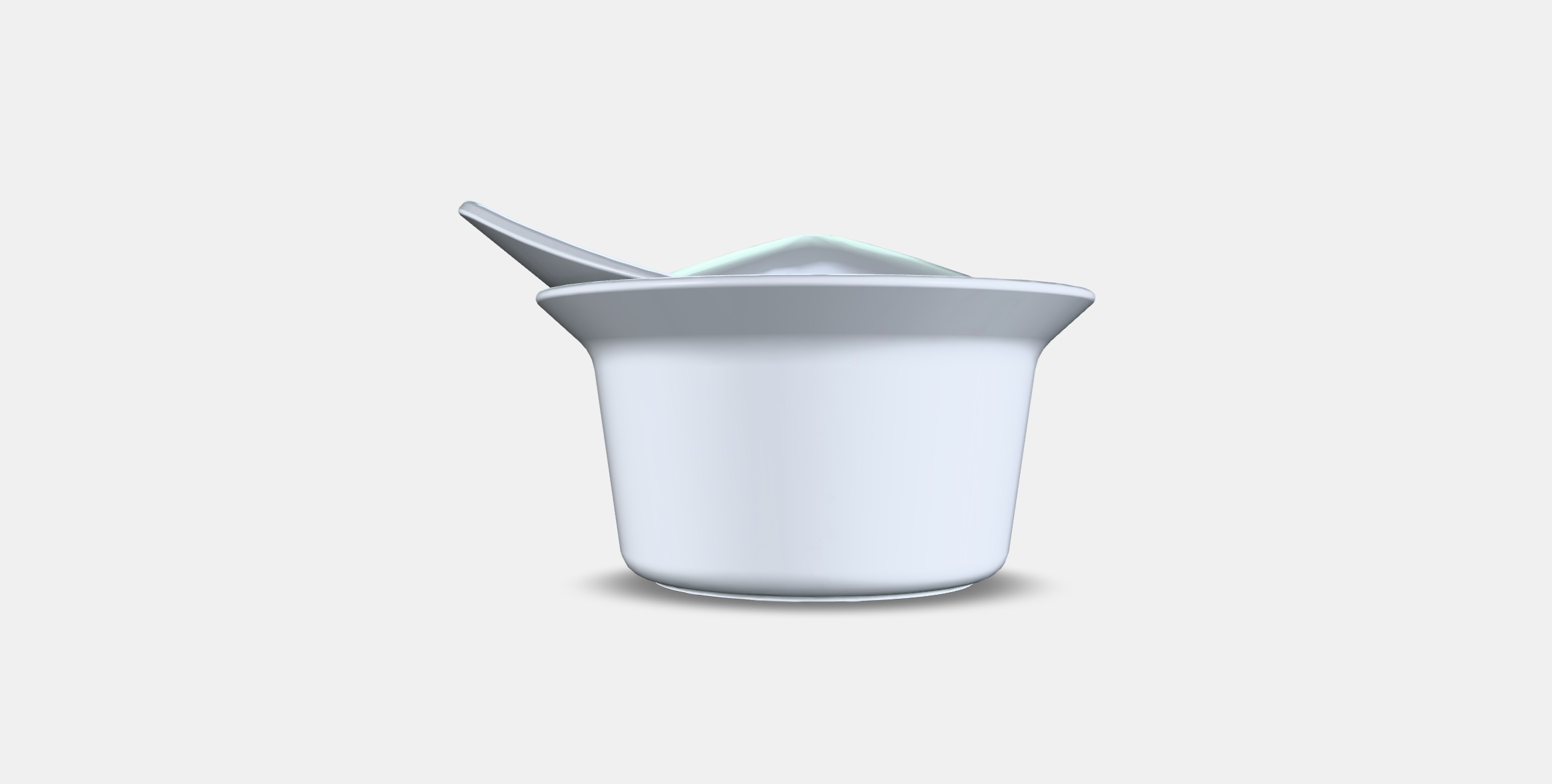 FARGKLAR Oven-serving dish with lid Low-poly 3D model_14