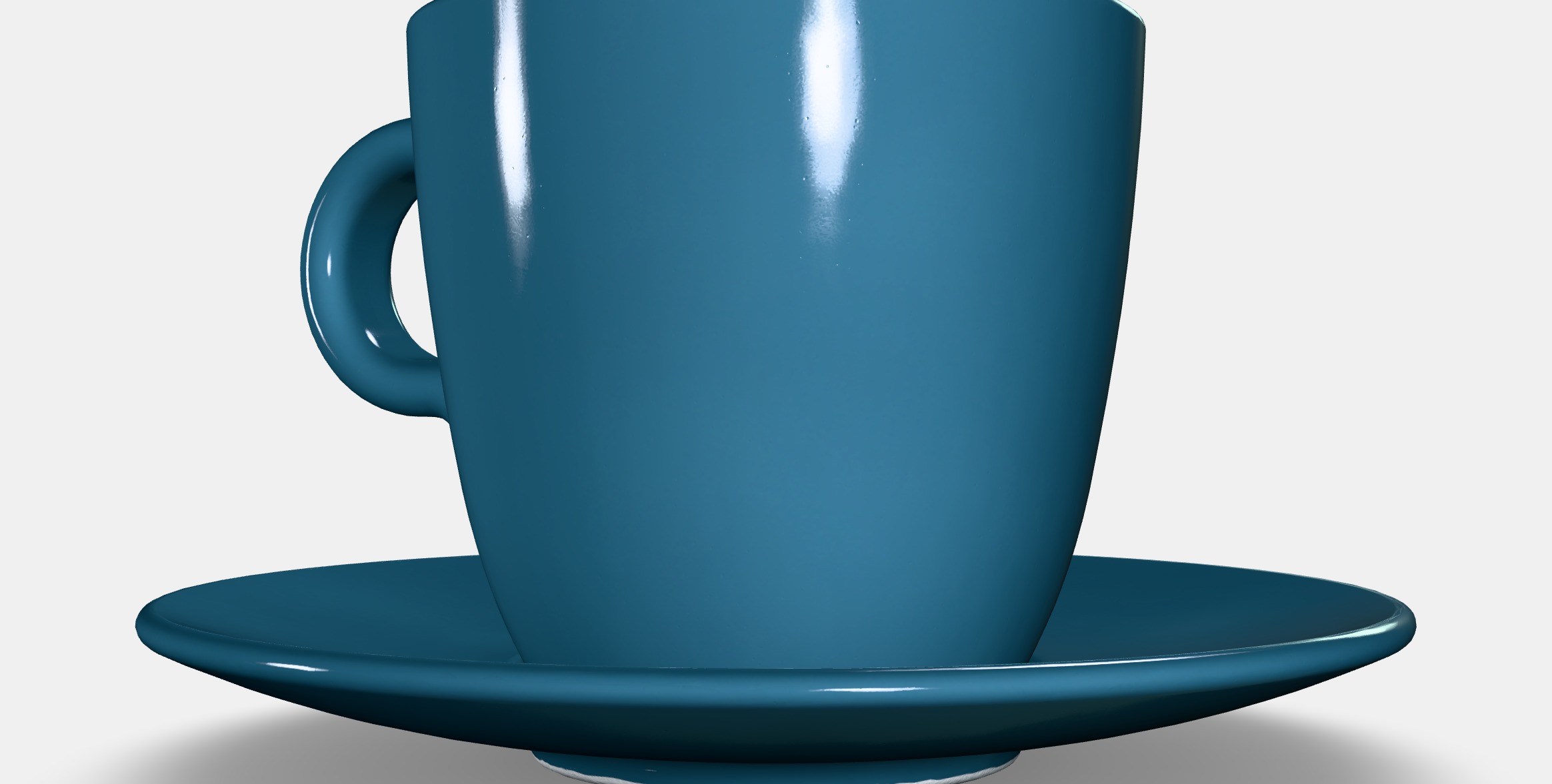 FARGKLAR Cup with saucer Low-poly 3D model_10