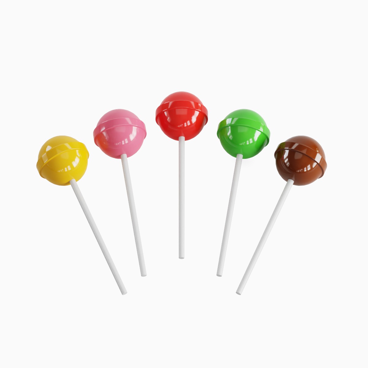 Simple Lolipops 3D model_2