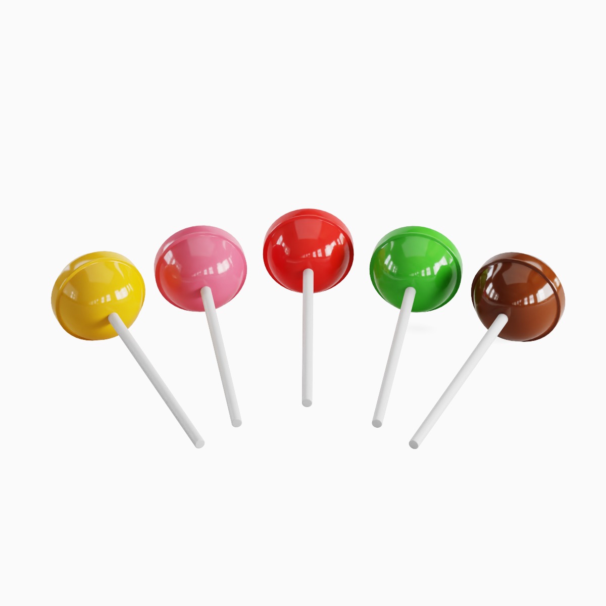 Simple Lolipops 3D model_1