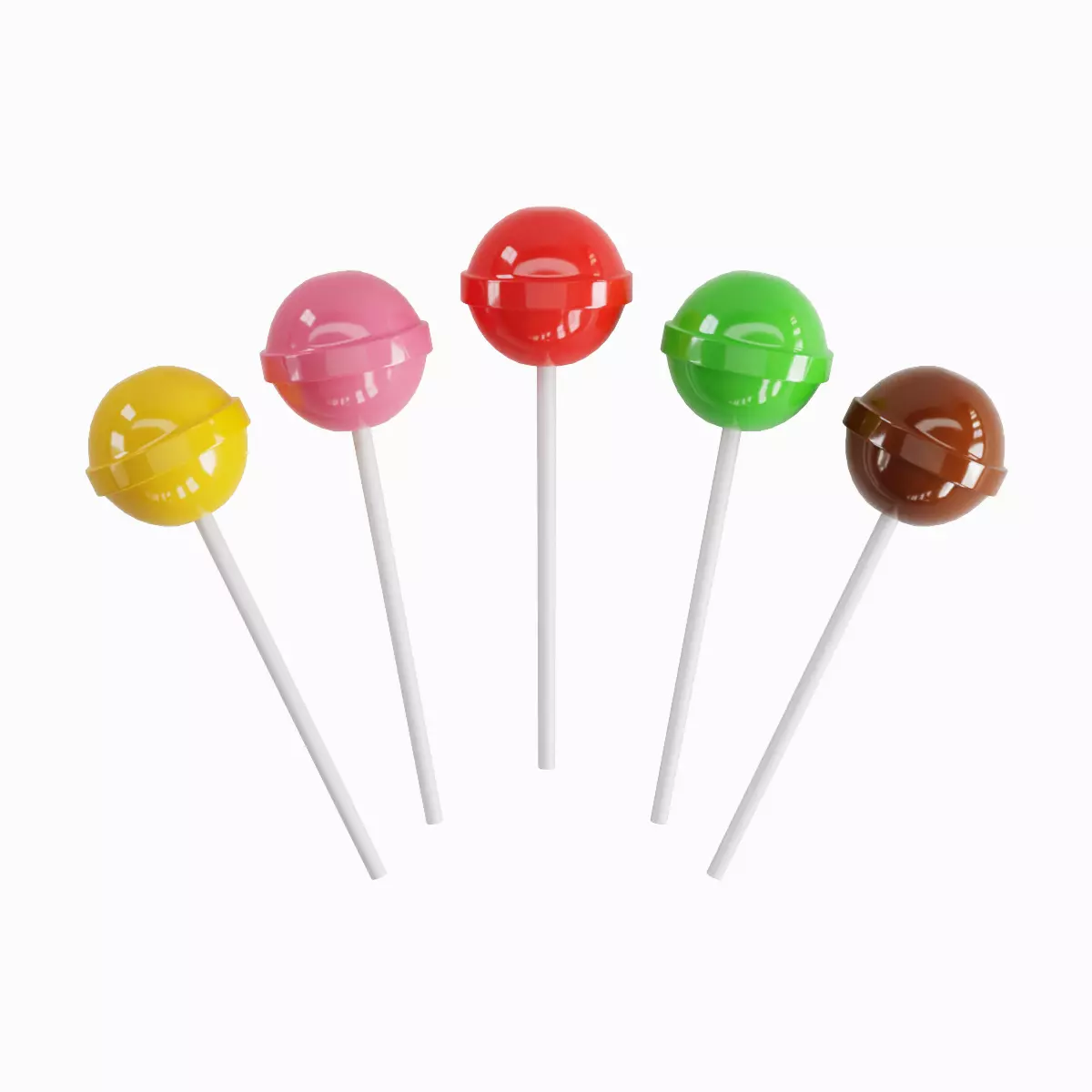 Simple Lolipops 3D model_0
