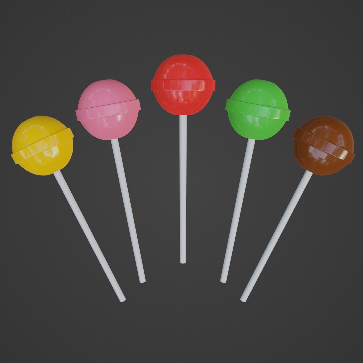 Simple Lolipops 3D model_5