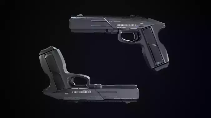 Q-Fang Futuristic Pistol 