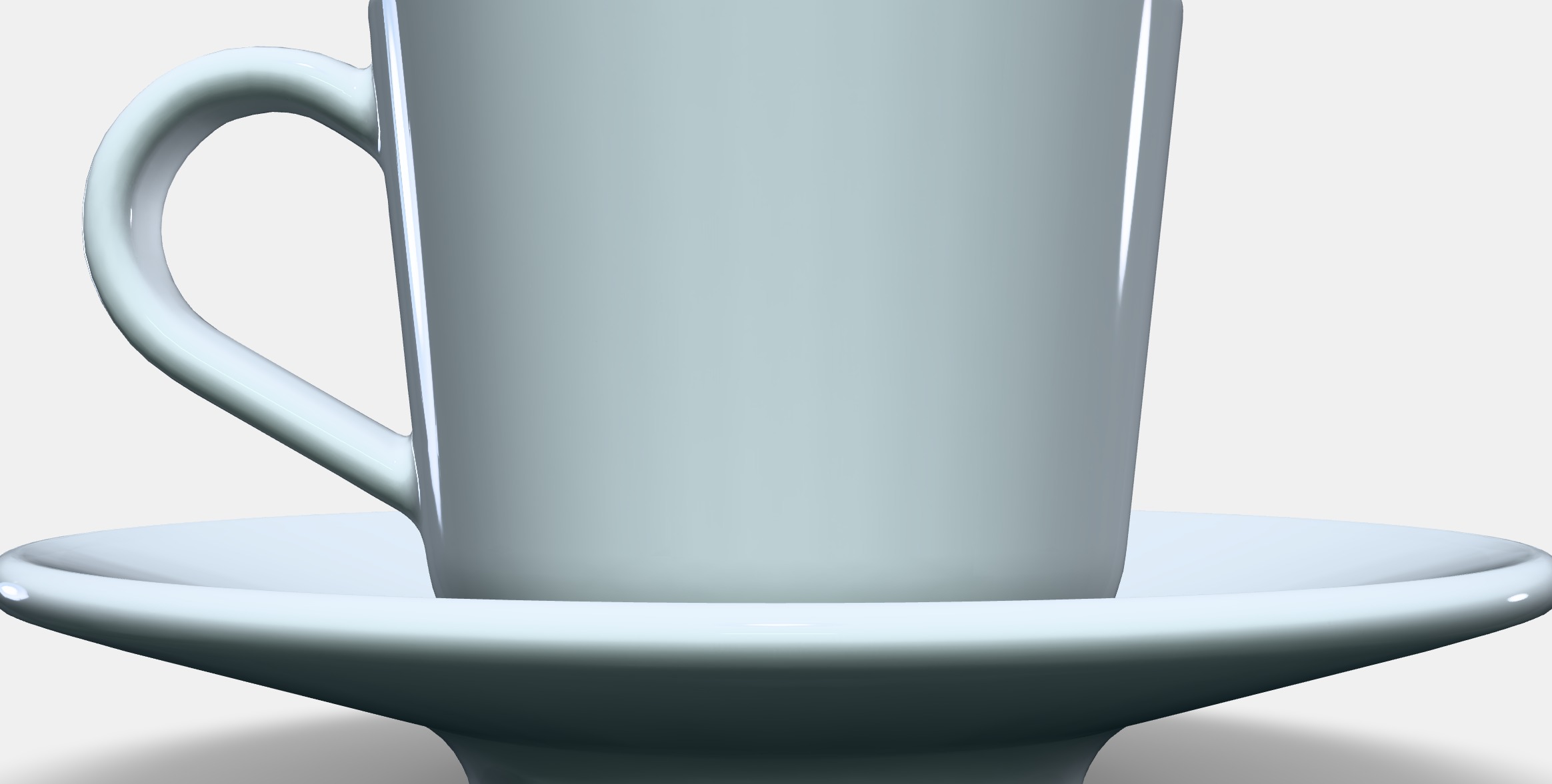 IKEA 365 Espresso cup and saucer Low-poly 3D model_11